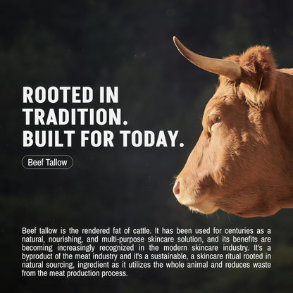 FORGE SKIN® Wrinkle Defense Beef Tallow Balm for Men [TALLOW-BASED] Moisturizer for Face Hydration - Hydrating Anti Aging Skin Cream - Natural Facial Skincare Lotion with Essential Oils (1.7 OZ)