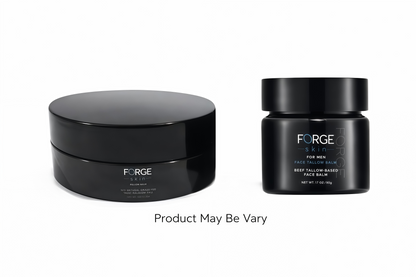 FORGE SKIN® Wrinkle Defense Beef Tallow Balm for Men [TALLOW-BASED] Moisturizer for Face Hydration - Hydrating Anti Aging Skin Cream - Natural Facial Skincare Lotion with Essential Oils (1.7 OZ)